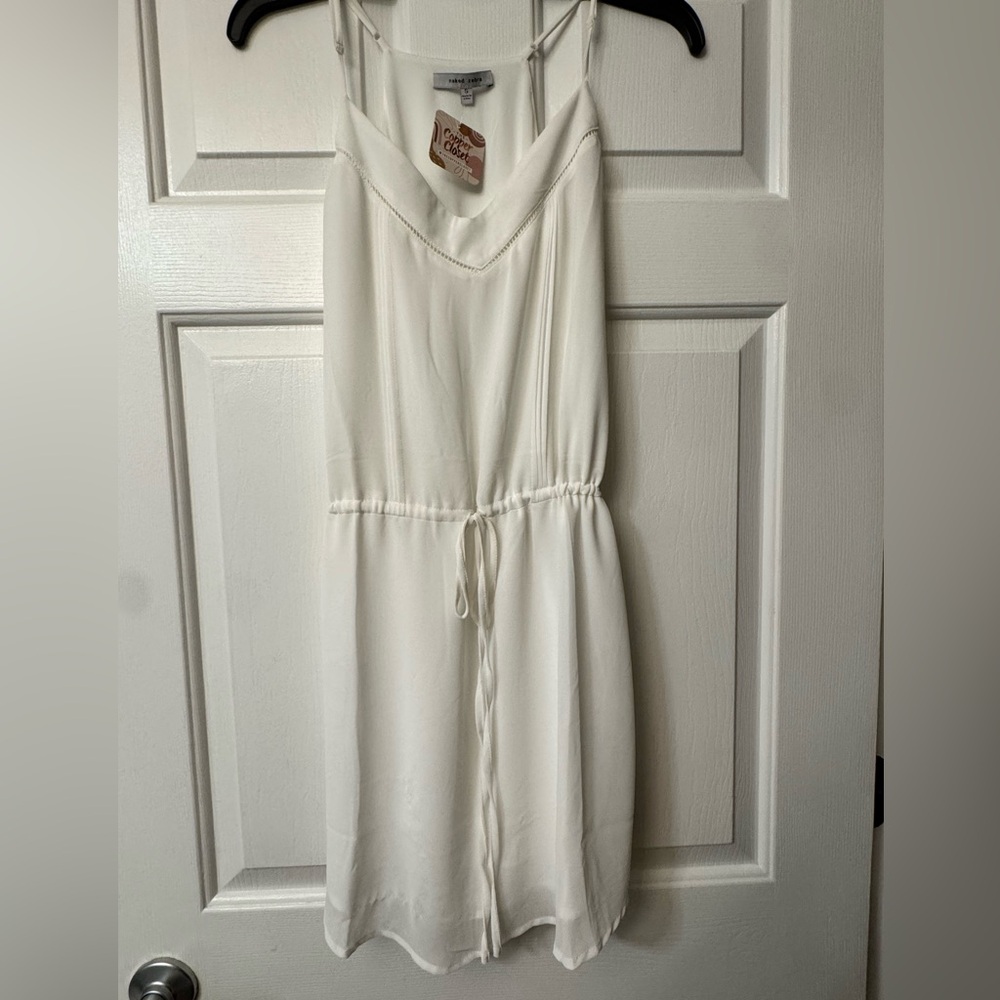 Naked Zebra White Spaghetti Strap Dress